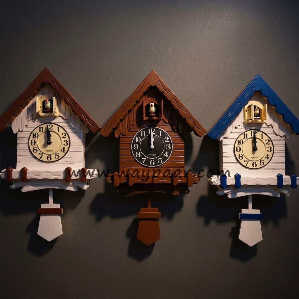 20" Premium Imported Cuckoo Clock with Moveable Bird & Alarm Function