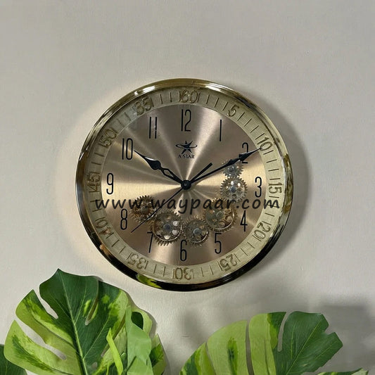 Premium 13-Inch Imported Fancy Gearing Wall Clock – Moving Mechanism