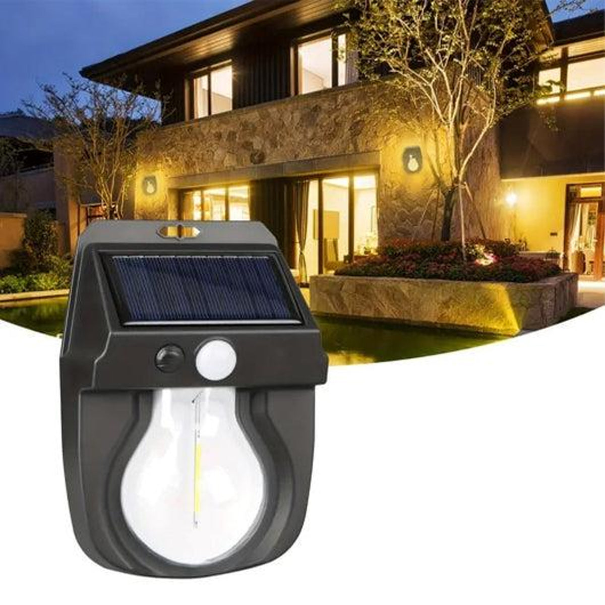 Rechargeable Solar led wall lamp - Solar Sensor led lamp