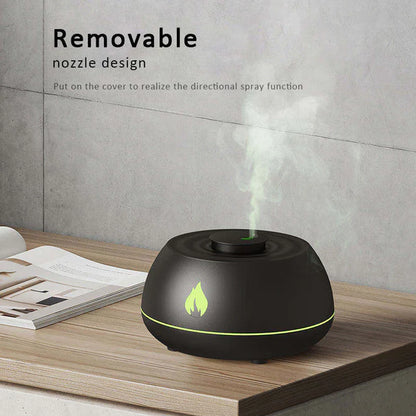 Flame Humidifier / Rain Drop humidifier / Train humidifier and Aroma Diffuser With RGB colors