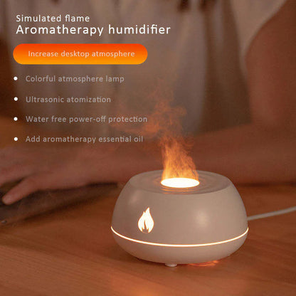 Flame Humidifier / Rain Drop humidifier / Train humidifier and Aroma Diffuser With RGB colors