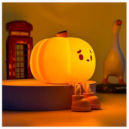 Silicone Cutest Pumpkin Lamp With Different Lights