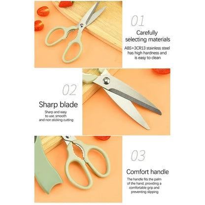 Stainless Steel Scissors & Peeler Set