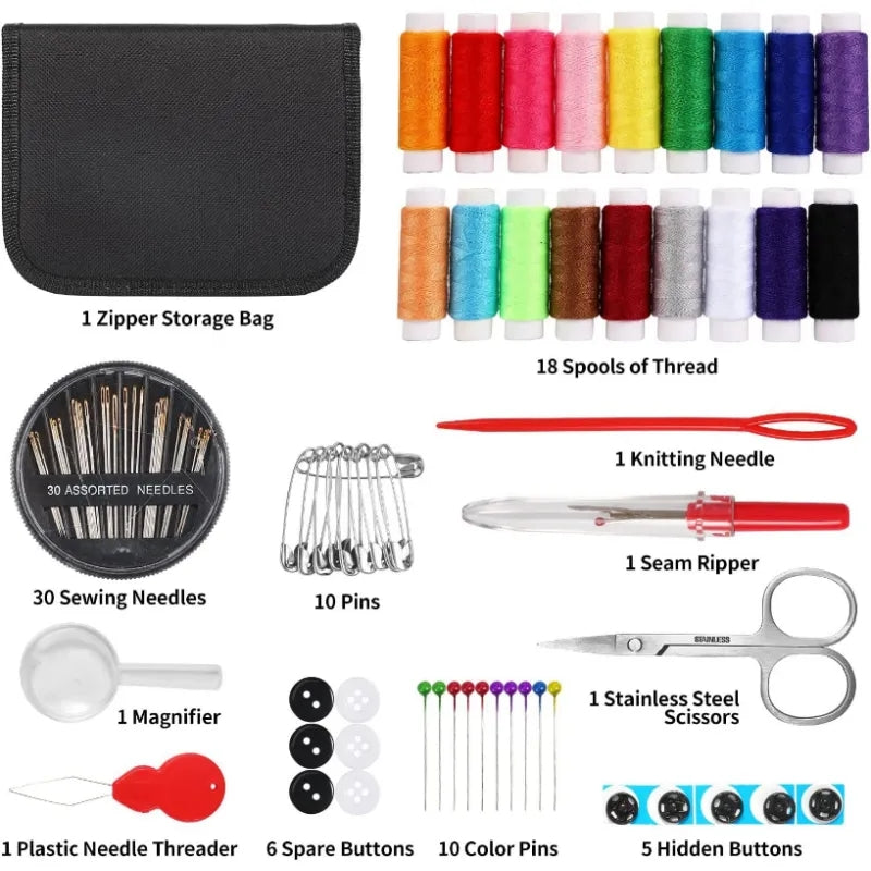 Multi function sewing kit bag DIY sewing tool box 98 piece tool kit with premium Quality box