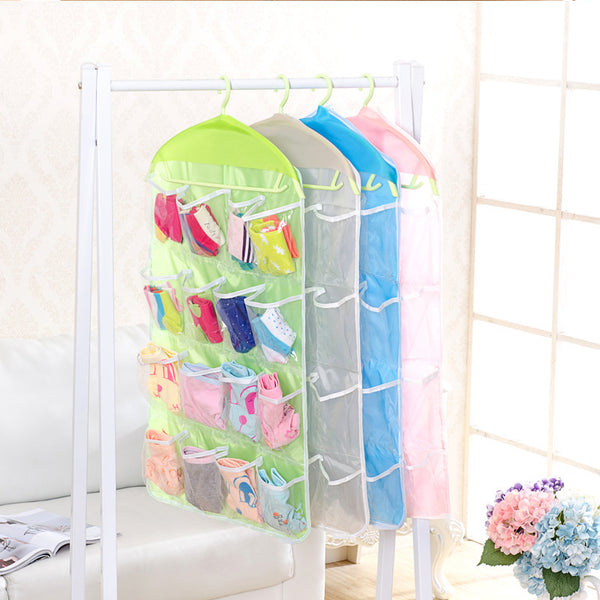 16 pocket hanging item organizer