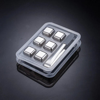 Reusable Stainless Steel Ice Cubes Ice Pellets Cooling Stones Cooler for Drink Bar Tool