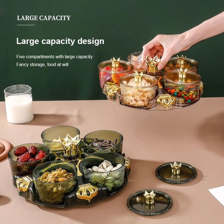 Luxury Rotating Dry Fruits Tray