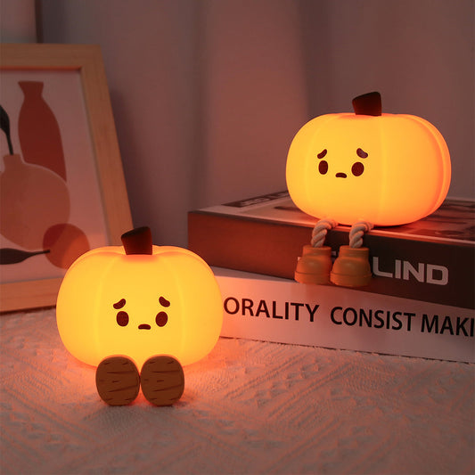 Silicone Cutest Pumpkin Lamp With Different Lights