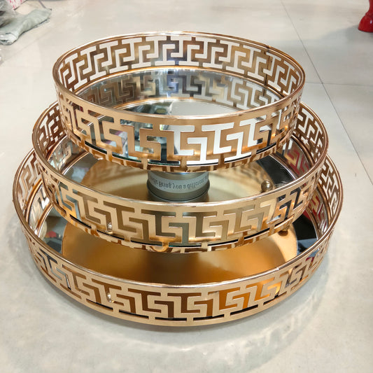 Imported Golden decoration vanity Trays