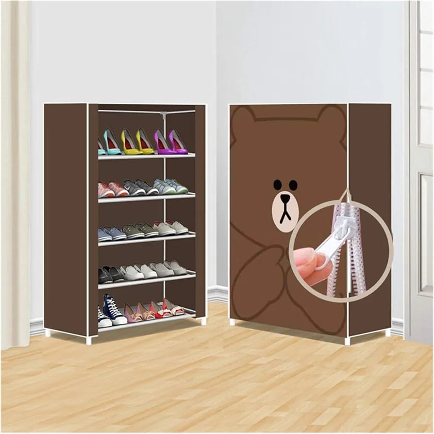 Wardrobe Style Printed Shoe Rack