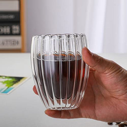 Stripe Double Wall Borosilicate Glass