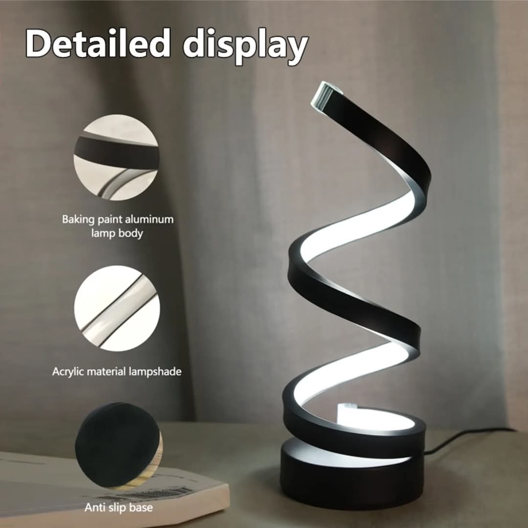 Spiral LED Table Lamp