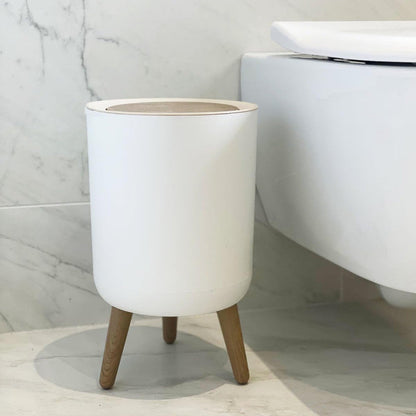 High Foot Dustbin With Lid Large Capacity