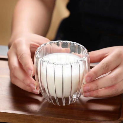 Stripe Double Wall Borosilicate Glass