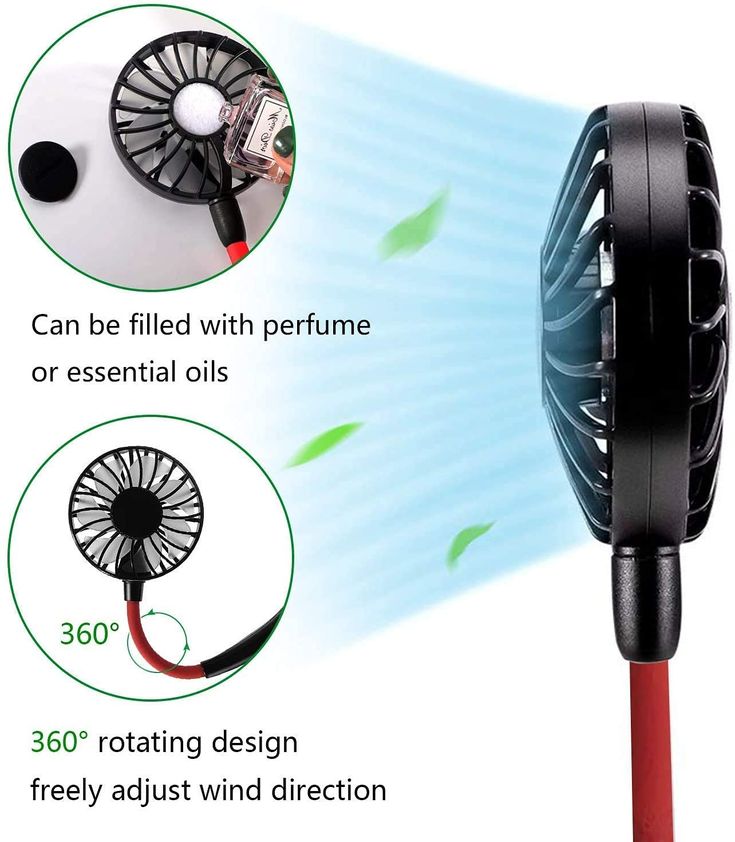 Portable Hanging Neck Fan Rechargeable