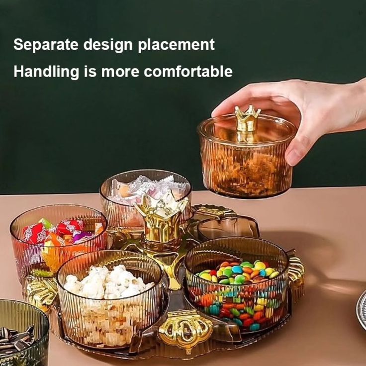Luxury Rotating Dry Fruits Tray