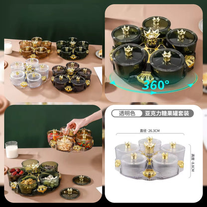 Luxury Rotating Dry Fruits Tray