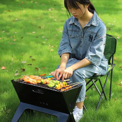 Foldable Portable Charcoal BBQ Grill