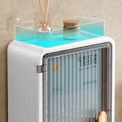 Multipurpose Bathroom Wall Cabinet With Tissue Holder