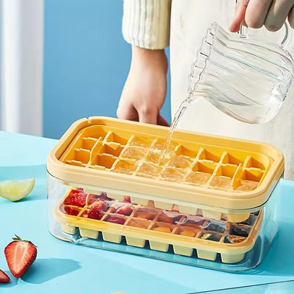Premium Ice Cube Storage Box With Tray