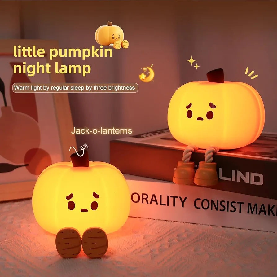 Silicone Cutest Pumpkin Lamp With Different Lights