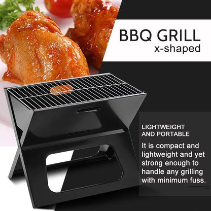 Foldable Portable Charcoal BBQ Grill