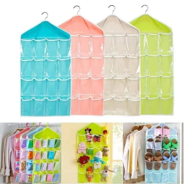 16 pocket hanging item organizer