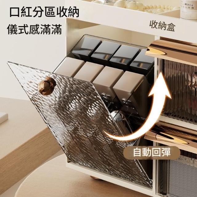 Plastic Cosmetics Skincare Dressing Table Desktop Storage Box Cabinet Organizer