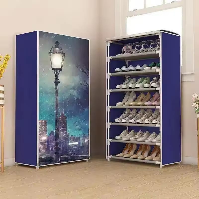 Wardrobe Style Printed Shoe Rack