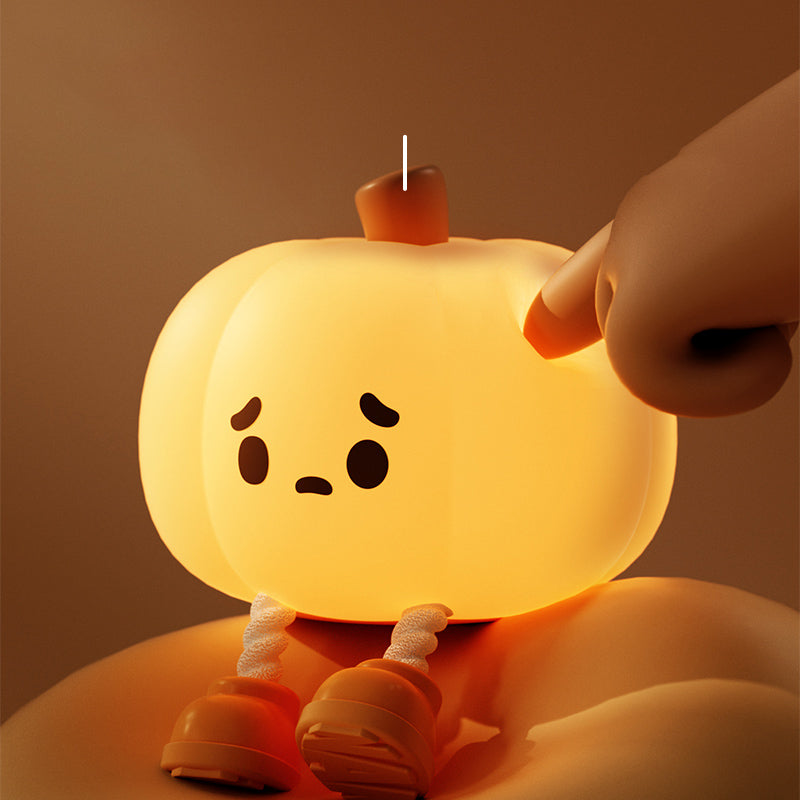 Silicone Cutest Pumpkin Lamp With Different Lights