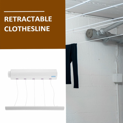 Wall Mounted Retractable Indoor Clothes Hanger Drying Rack