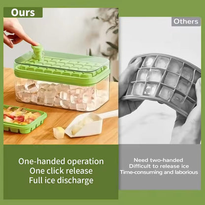 Premium Ice Cube Storage Box With Tray
