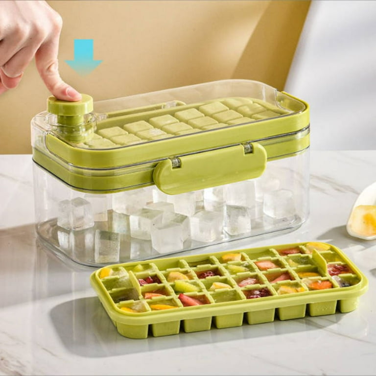 Premium Ice Cube Storage Box With Tray