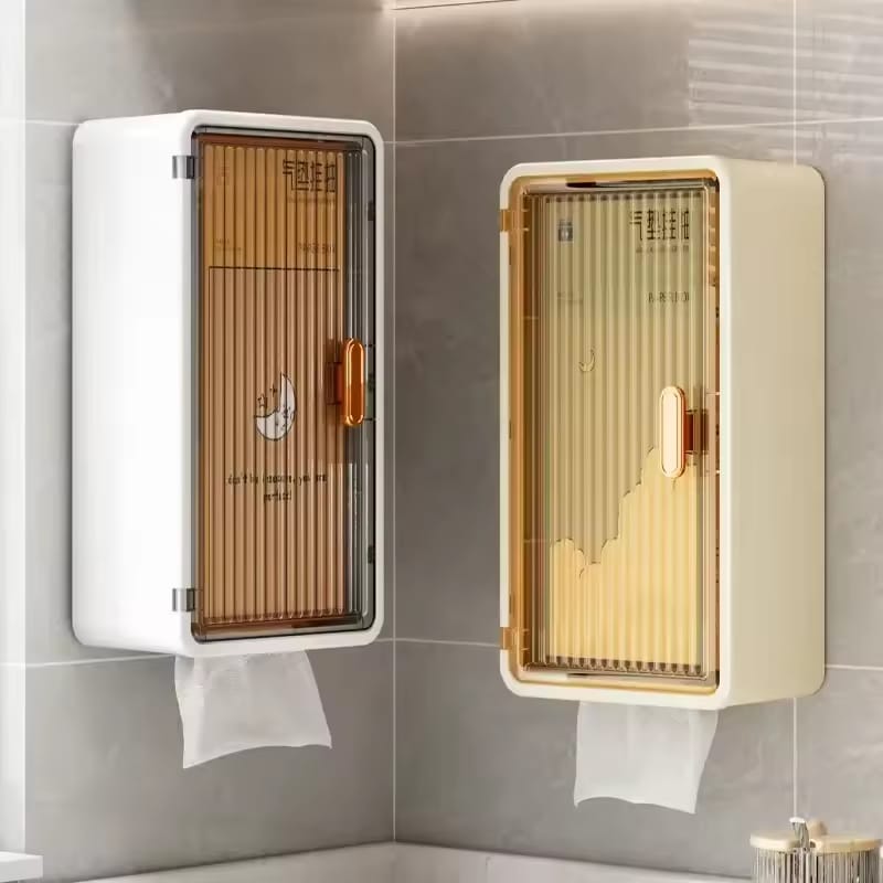Multipurpose Bathroom Wall Cabinet With Tissue Holder
