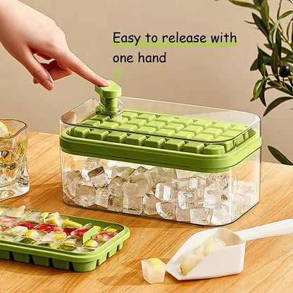 Premium Ice Cube Storage Box With Tray
