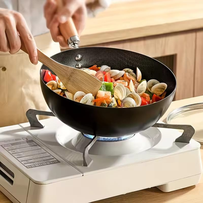 Non-Stick Iron Wok