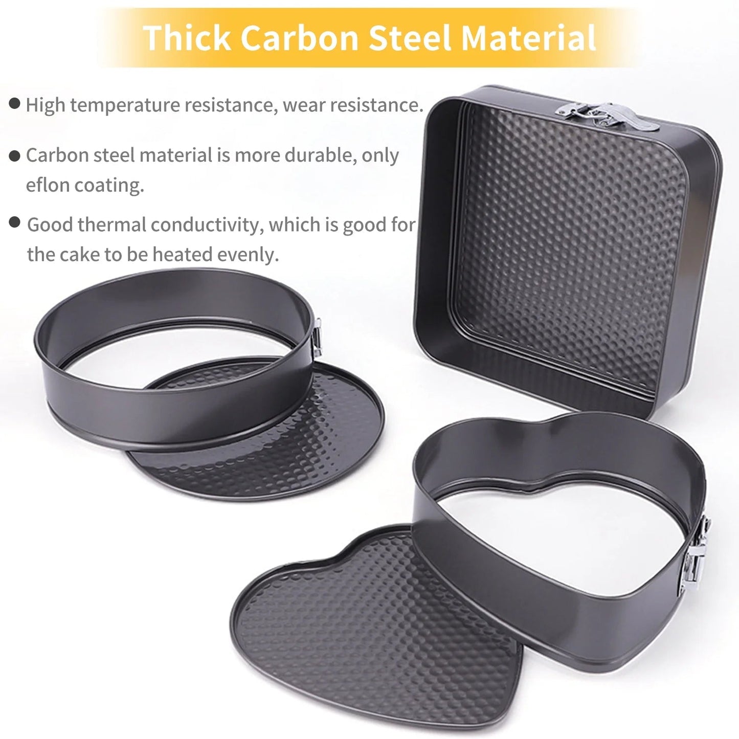Nonstick Cheese Cake Pan Cake Mold 3pcs Set