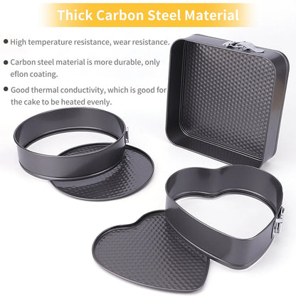 Nonstick Cheese Cake Pan Cake Mold 3pcs Set