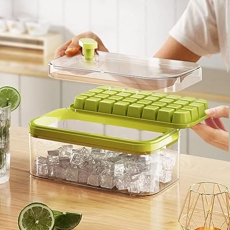 Premium Ice Cube Storage Box With Tray