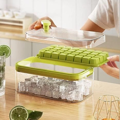 Premium Ice Cube Storage Box With Tray