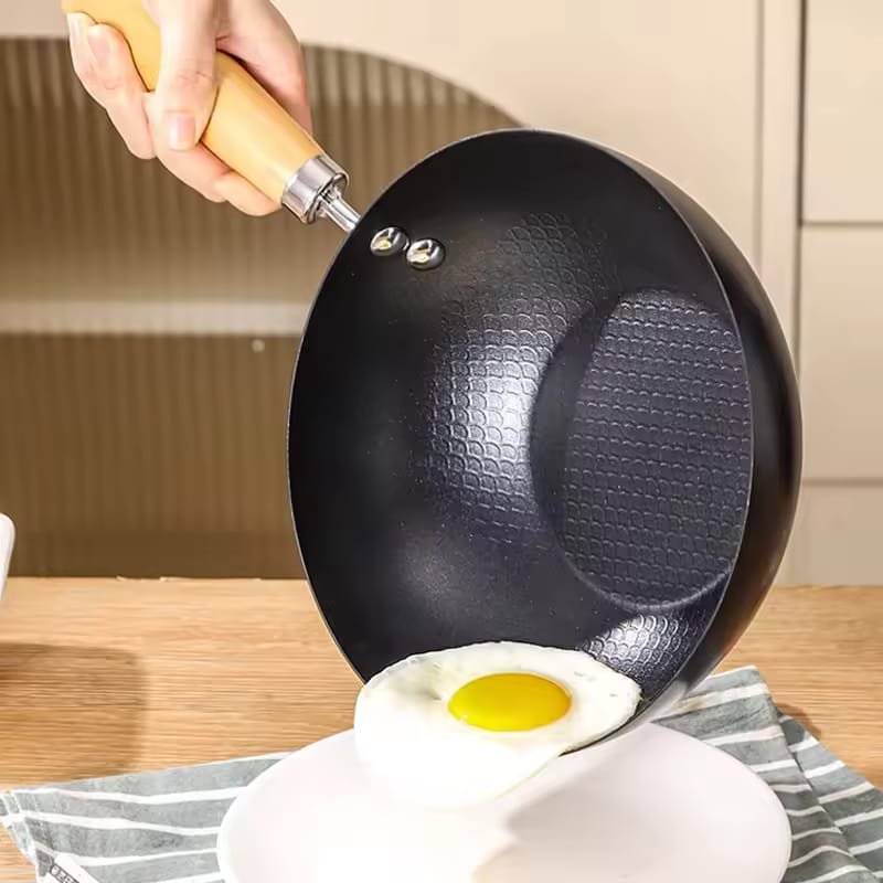 Non-Stick Iron Wok