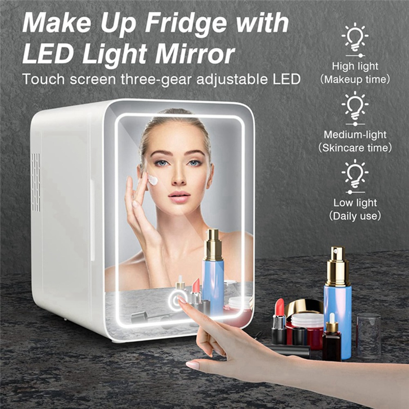 Mini Makeup Fridge : AC/DC Cooler & Warmer for Beauty & Skincare | Home & Car Use