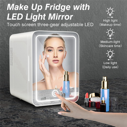 Mini Makeup Fridge : AC/DC Cooler & Warmer for Beauty & Skincare | Home & Car Use