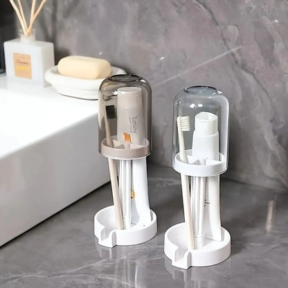 Portable Toothbrush Holder With Mouthwash Cup