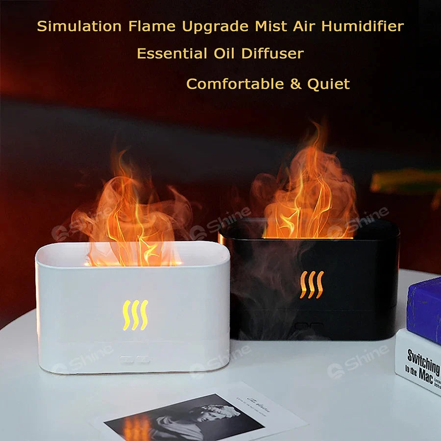 Flame Humidifier and Aroma Diffuser With RGB colors
