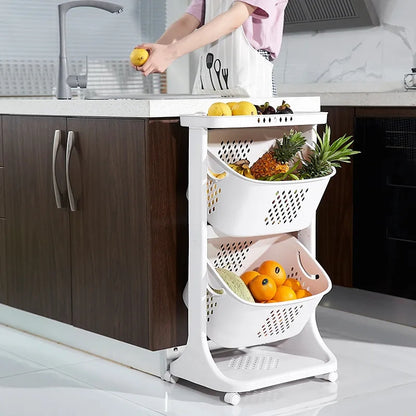 Kitchen vegetables basket stand