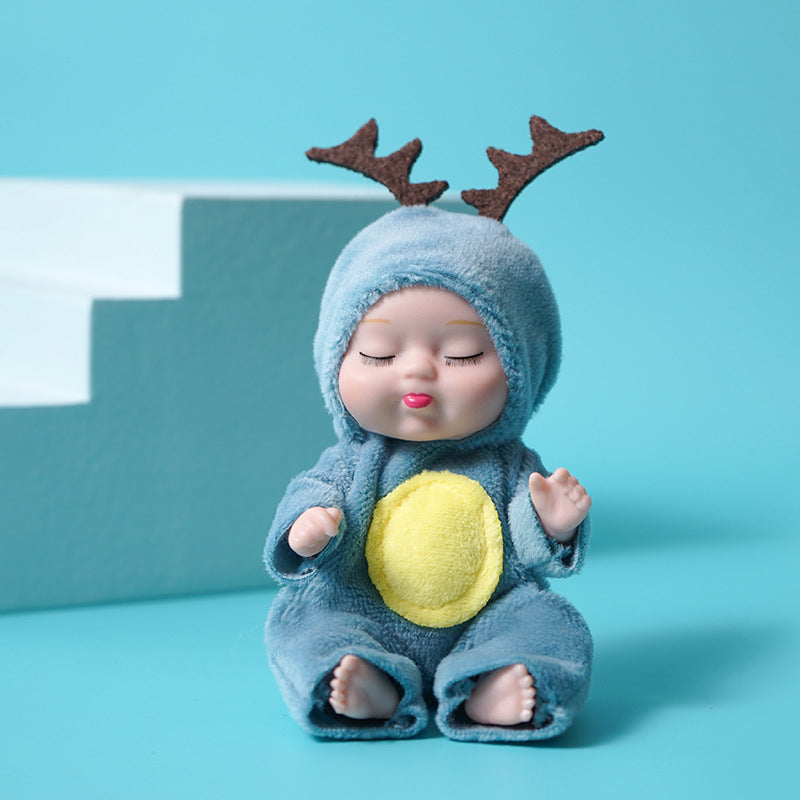 Rebirth doll mini toys cute sleeping toys mini doll birthday gift.