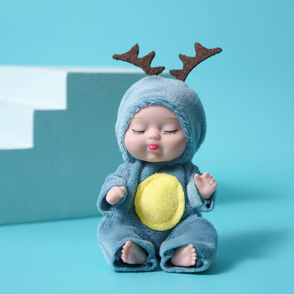 Rebirth doll mini toys cute sleeping toys mini doll birthday gift.