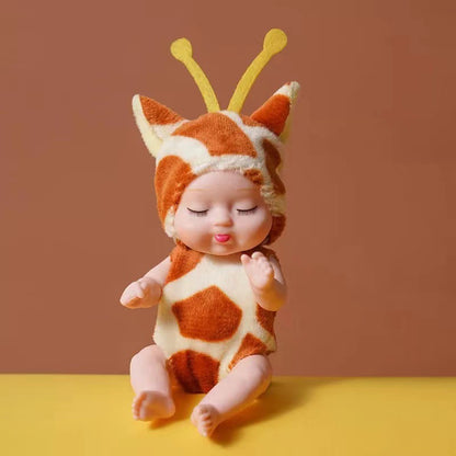 Rebirth doll mini toys cute sleeping toys mini doll birthday gift.