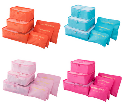 6 Pieces travel bag set